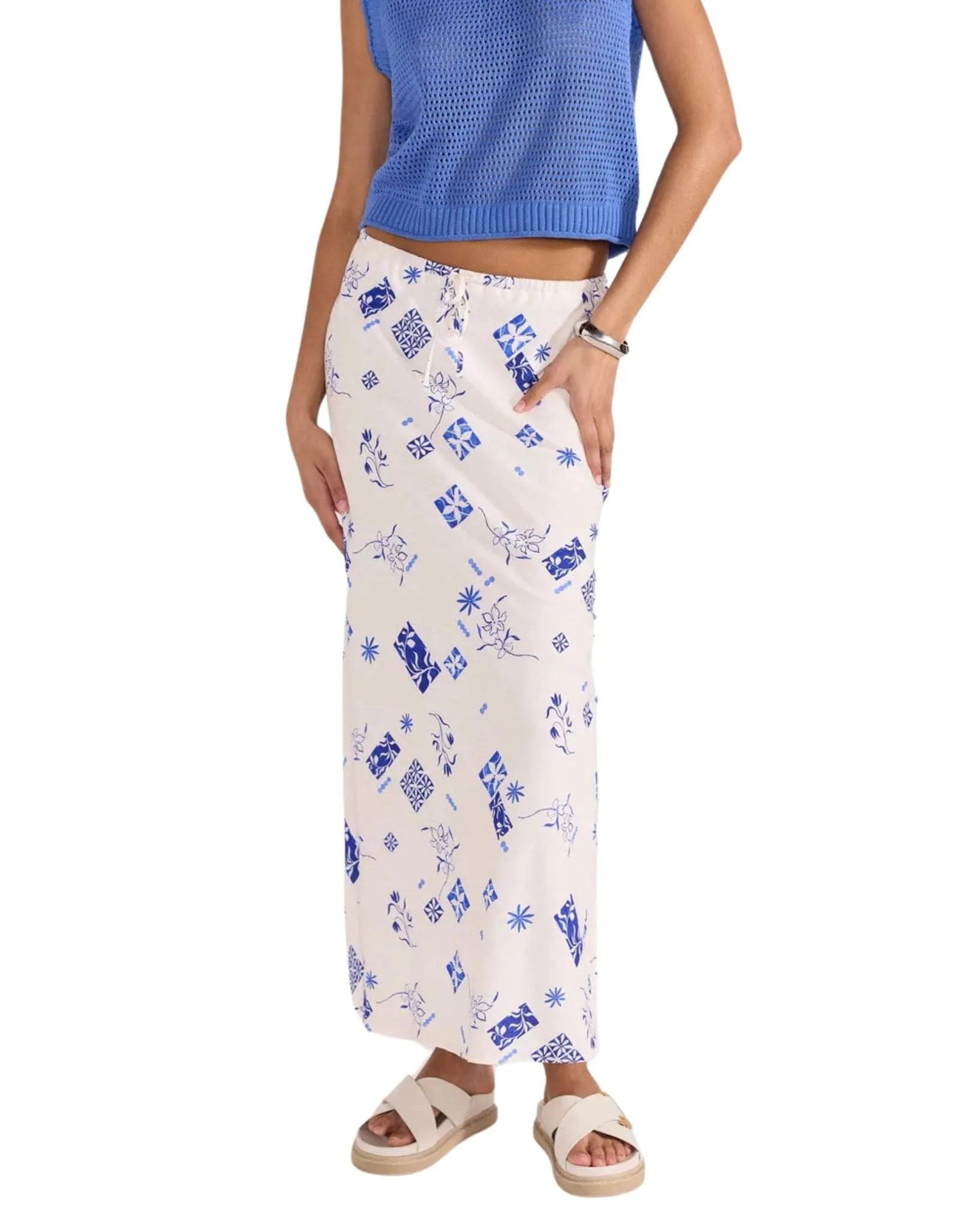 Womens Marella Bias Midi Skirt