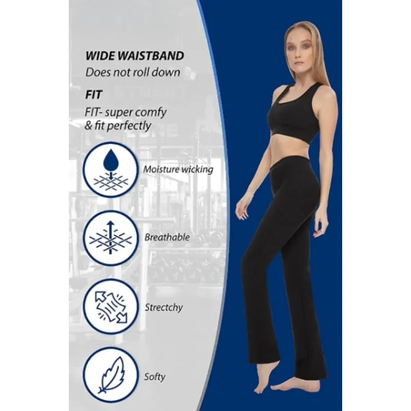 Women's Multicolor Pattern Straight Leg Yoga Pants High Waist Leggings