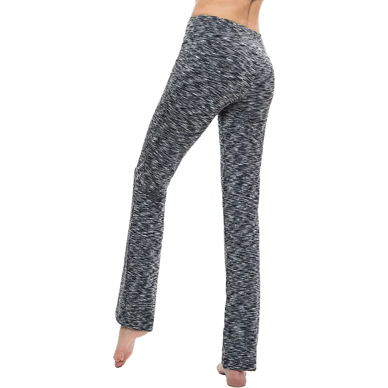 Women's Multicolor Pattern Straight Leg Yoga Pants High Waist Leggings
