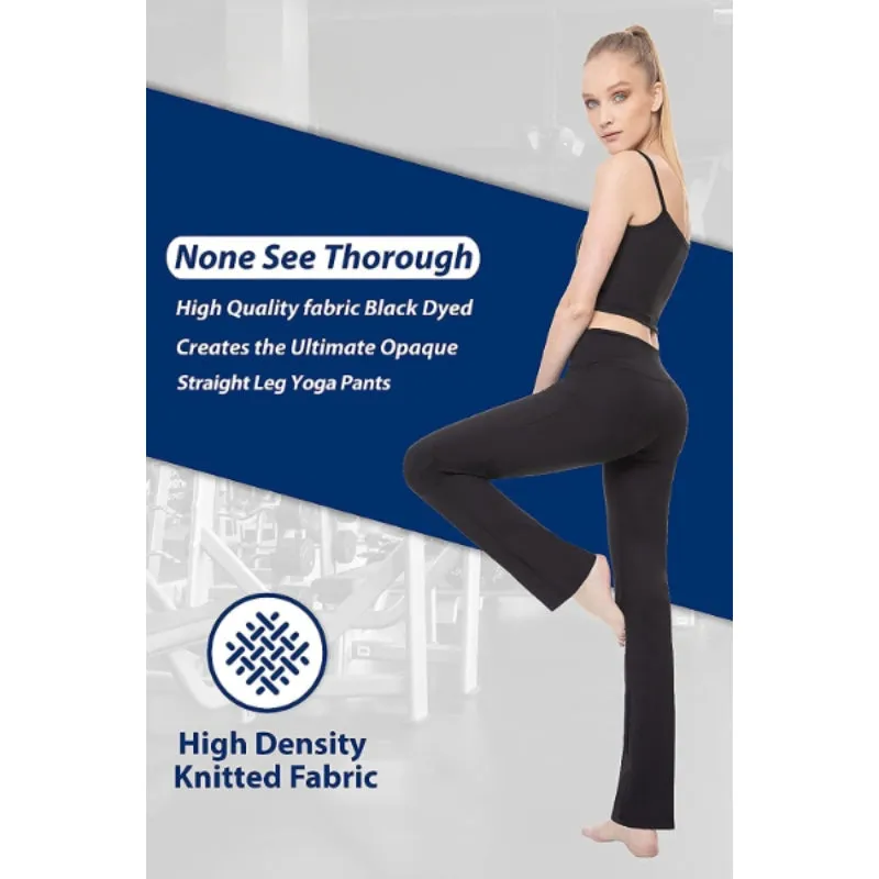 Women's Multicolor Pattern Straight Leg Yoga Pants High Waist Leggings