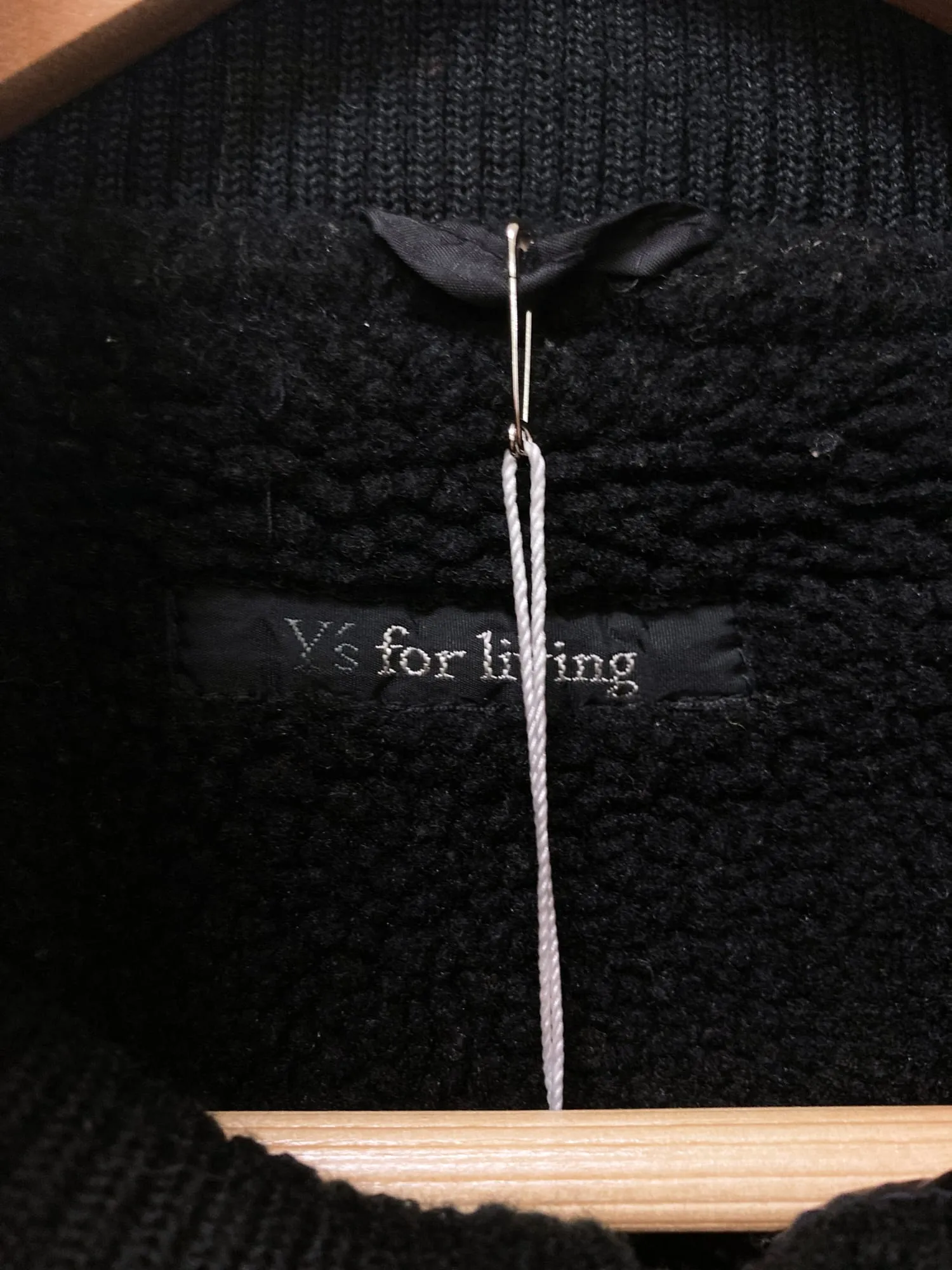 Yohji Yamamoto Y’s for living black nylon fleece lined bomber jacket