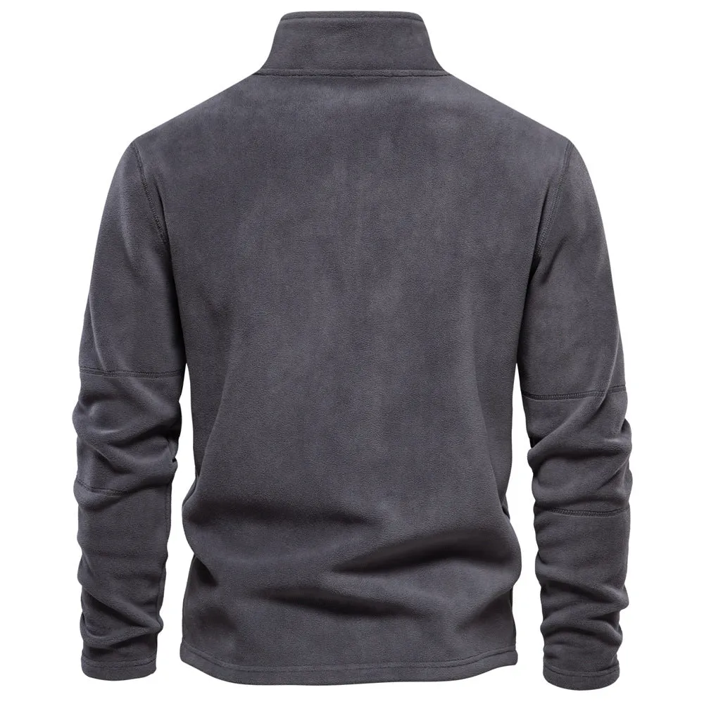 Zip-Neck Fleece Pullover