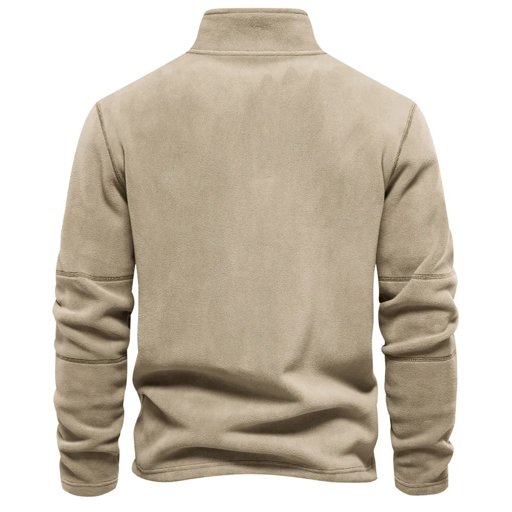 Zip-Neck Fleece Pullover