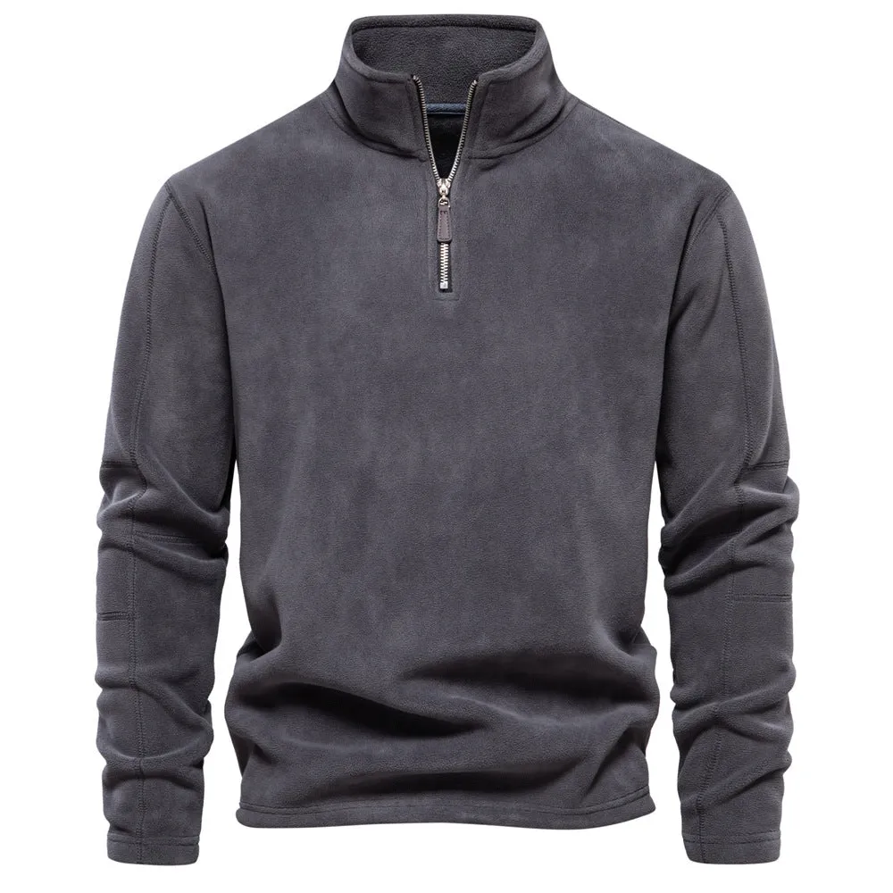 Zip-Neck Fleece Pullover