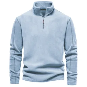Zip-Neck Fleece Pullover