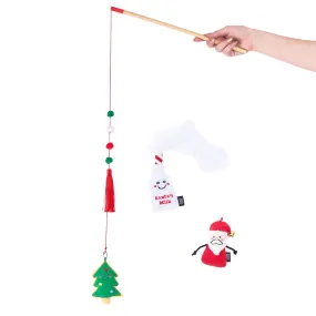 Zippy Claws Holiday Zippy Stick Santa Cookies Cat Toy